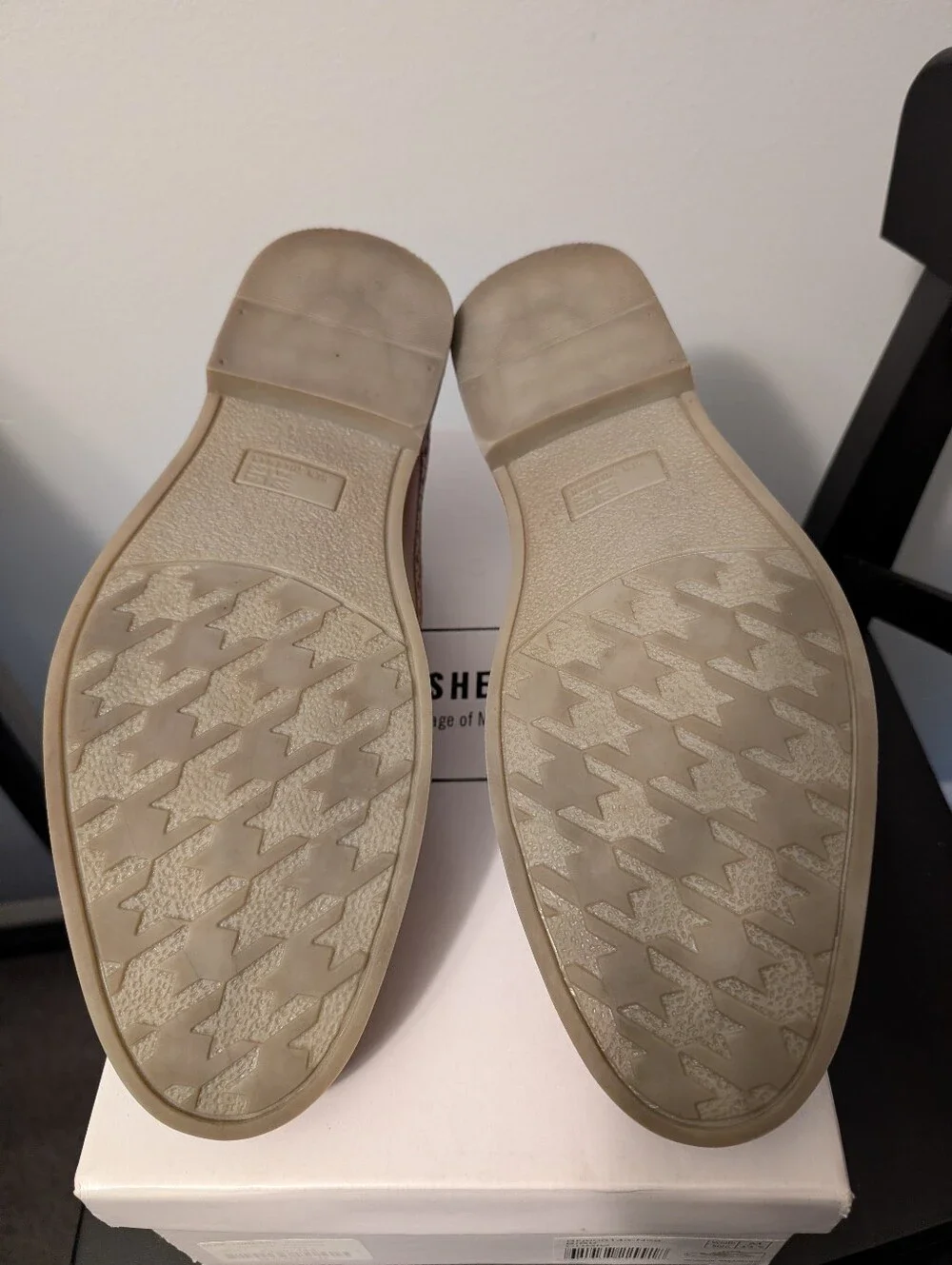 Men's Ben Sherman Tan Leather Wingtip Dress Shoes